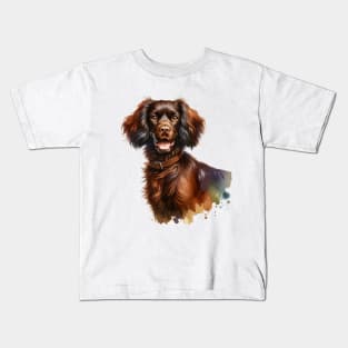 Boykin Spaniel Watercolor - Beautiful Dog Kids T-Shirt